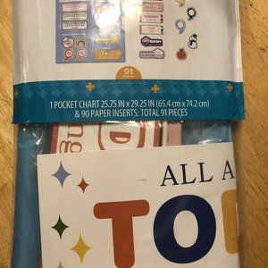 Pen + Gear My Day Pocket Chart For Home, School, Homeschoolers..Brand new.